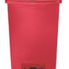 Pojemnik na odpady 90L, kolor: Czerwony, materiał: PE, PP, Rubbermaid Commercial Products