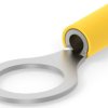 Insulated ring cable lug, 3.0-6.0 mm², AWG 12 to 10, 13.08 mm, M12, yellow, 331467