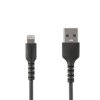 Kabel USB Złącze A USB A Złącze B Lightning dł. 1m Wytrzymały kabel Apple Lightning USB 2.0 kolor: Czarny