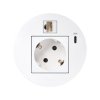 Meblowe gniazdo zasilające Simon 400 Flash 90 z USB-C i RJ45