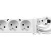 Przedłużacz 3-gniazda z/u 10A 3m /OMY 3x1/ biały PS-370 T-110020