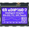 DISPLAY VISIONS EAEDIP160B-7LWTP LCD Display 81.5x67.5x13.6 mm