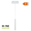 Lampa szynowa wisząca magnetyczna 10W 800lm 4000K 30cm biała M-LINE