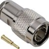 Złącze TNC z kompresją, BKL Electronic 405020/D, zaciskowe, mosiądz niklowany