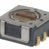 SMD rotary switch, 2 pole, 2 stage, 45°, On-Off-On, short-circuiting, 100 mA, 16 V, CS-4-22YMA