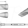 C245939 C245 soldering tip, blade-shaped, C245939/6.0 x 0.4 mm, angled