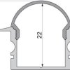 Deko Light 979651 Endkappe R-ET-02-15 Set 2 Stk, Grau Końcówka profilu tworzywo sztuczne (D x S x W) 30 x 6 x 24 mm 1 sz