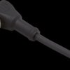 Sensor actuator cable, 1/2" cable socket, angled, C to open end, 5 pole, 5 m, PUR, black, E11248