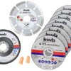 Zestaw tarcz tnących kwb 712041 115 mm 10 szt.