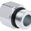 Hydrauliczny reduktor gwintowany prosty, Złacze A: BSPP męski, Złacze B: BSPP żeński, Stal, 315bar
