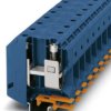 High current terminal, screw connection, 25-95 mm², 1 pole, 232 A, 8 kV, blue, 3010136