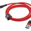 Kabel High Speed, Usb 2.0 1M Czerwony Tekstylny 2,4A Camklf-B09