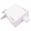 White Off-(On) Rectangle Momentary Push Button Switch 19mm SPST