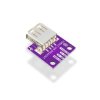 Soldered USB-A female - adapter USB do płytki stykowej