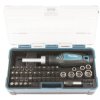 Makita B-36170 47-piece ratchet Bit set with magnetic holder hex & TX bits