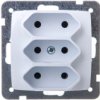 Karo Gniazdo Potrójne B/U 2.5A Euro Białe Gp-3S/M/00