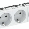 Socket 0 stopni, 3-krotny 250V, 10 / 16A, Schuko OBO Bettermann, 6120388, czerwony, (S x W x G) 176 x 45 x 42 mm