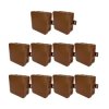 Puszka hermetyczna natynkowa elastyczna 85x85x41mm 12-wlotowa, zamknięcie na klik IP54 brązowa EDO 10szt