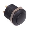 FPAR1B1422X0X Black Latching Push Button Switch Round Actuator 24.2mm DPST APEM