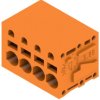 PCB terminal, 4 pole, pitch 5.08 mm, AWG 24-12, 20 A, spring-clamp connection, orange, 1330980000