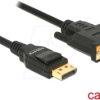 85312 Delock Cable DP 1.2 male > DVI 24+1 male passive, black, 1 m