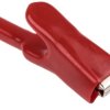 Zacisk krokodylkowy 25A izolowany 15mm Czerwony Mueller Electric
