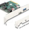 90107 PCIe x4 > 1 x external USB 3.1 Type A, 1x Type-C, Low Profile
