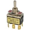 Przełącznik; dźwigniowy; T-23CS-M2; 3*2; (ON)-OFF-(ON); 2 tory; 3 pozycje; monostabilny; na panel; konektory 6,3x0,8mm; 15A; 250