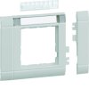 Tehalit.WA Maskownica 80mm 1-kr 50x50mm pole opis. PC-ABS bezhalog. jasnoszary GR0802B7035