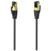 Hama 00200691 Network cable CAT 8 S/FTP Black gold plated 0.5 m