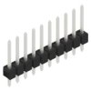 Pin header, 10 pole, pitch 2.54 mm, straight, black, 10048295