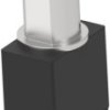 Pushbutton, 1 pole, black, unlit , 0.4 A/20 V, 1825097-1