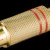 11280 RCA plug, color coding red, contacts gold plated