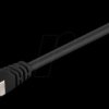 93820 Cat.6a high-quality patch cable, black, 5M