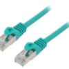 Patch cord F/UTP, Cat 6, RJ45 wtyk z obu stron, linka, CCA, 1m, PVC, zielony PP6-1M/G
