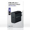 Qoltec Ładowarka Super Quick PD 1xUSB-C 65W 5-20V 3-3.25A Laptop Smartfon Czarna