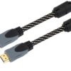 Kabel Libox HDMI-HDMI 3m (1.4v) w oplocie nylonowym