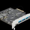 89026 PCIe x4 > 1x External USB 3.1 C, 4x USB 3.1 A