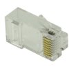 Wtyk 8p8c RJ45 UTP kat.6 na drut, przelotowy (1.10mm)
