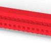 Socket header, 28 pole, pitch 2.54 mm, straight, red, 5-640440-8