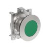 Metalowy przycisk płaski fi30mm kryty samoczynny powrót Zielony LPFB103