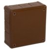 Puszka Natynkowa Pusta 12 Wlotów Viplast Vp-51 Brązowa Ip55 118X118x46mm 051-02
