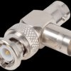 R141 789 000 BNC T-piece, 50 ohms, socket to socket/plug