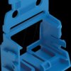 221-539/000-006 Mounting carrier for mounting rail, 10-conductor, blue