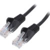 Patch cord U/UTP 5e linka CCA PVC czarny 25m 27AWG 95640