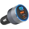 ŁADOWARKA SAMOCHODOWA Forcell F-Energy Alu 85 W 2x USB-C 1x USB-A PD 3.0 QC 4.0 SZARA