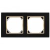Vestra Ramka podwójna IP20 czarny/złoty 3872-47