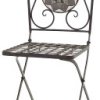 Siena Garden J04667 Stalowe krzesło składane Como o wyglądzie mozaiki
