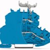 Feed-through/feed-through terminal block, spring-clamp connection, 0.14-1.5 mm², 2 pole, 13.5 A, 8 kV, blue, 2000-2234/099-000