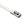 Opaska kablowa długość 521 mm szerokość 4.6mm Metaliczny HellermannTyton Stal nierdzewna typu 304 538 °C -80 °C